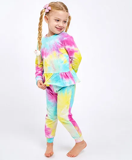 SAPS Full Sleeves Night Suit - Multicolor