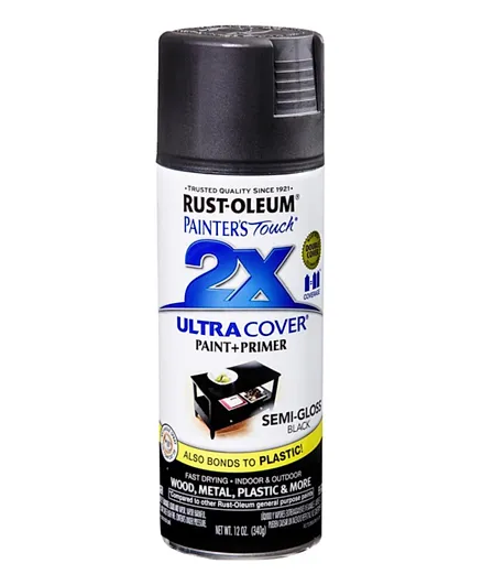 RustOleum PT 2X Semi-Gloss Spray - Black