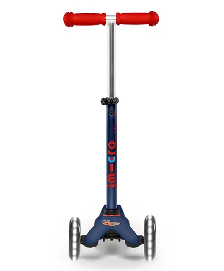 Micro Mini Deluxe Scooter with LED Wheels - Navy Blue