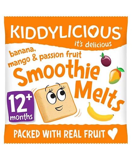 Kiddylicious Banana, Mango & Passion Fruit Smoothie Melts - 6g