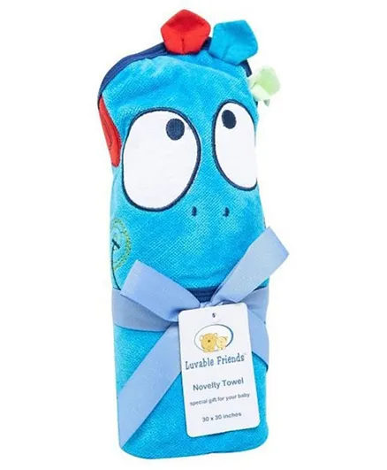 منشفة مبتكرة للأولاد من لوفايبل فريندز كهدية للأطفال – أزرق