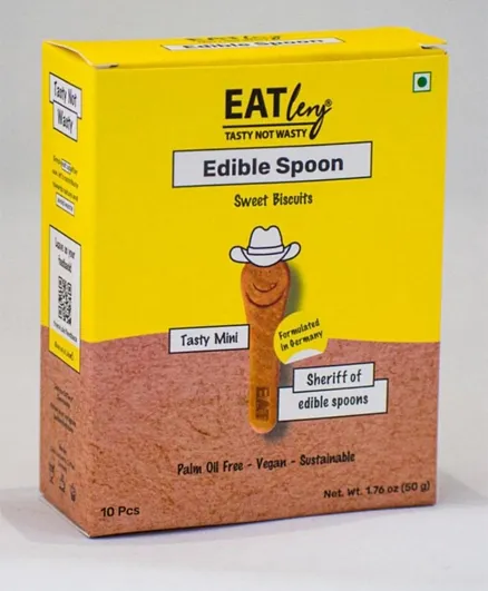 Eatlery Palm Oil Free Edible Spoon - 10 Pieces