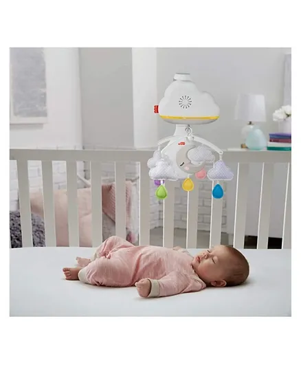 Fisher Price Calming Clouds Mobile & Soother - White