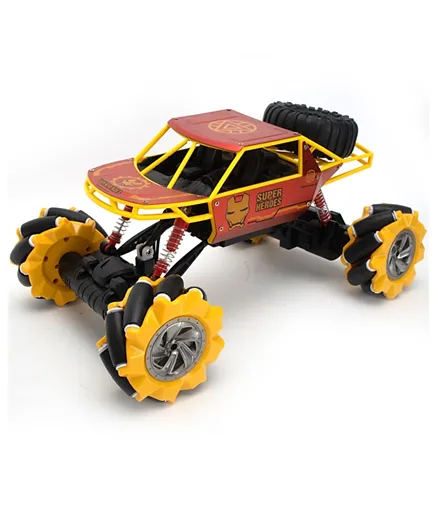 Lateral Drift Climbing Alloy Remote Control Vehicle - Yellow