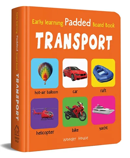 كتاب تعليم مبكر عن المواصلات بغلاف مبطن من وندر هاوس بوكس - إنجليزي