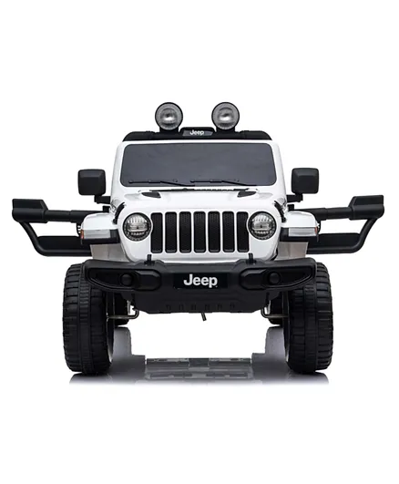 Jeep Licensed Battery Operated Ride On with Music & LED Lights - White