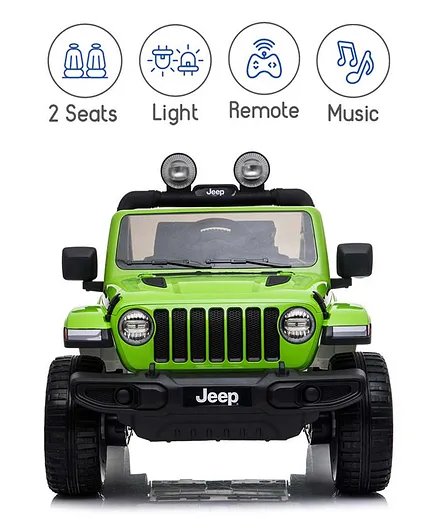 Jeep Licensed Battery Operated Ride On with Remote control - Green