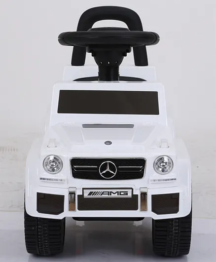 Mercedes Manual Push Ride On with Music and Sound - White