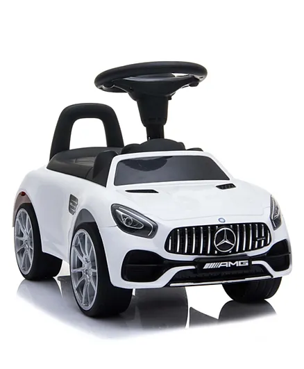 Mercedes Manual Push Ride On - White
