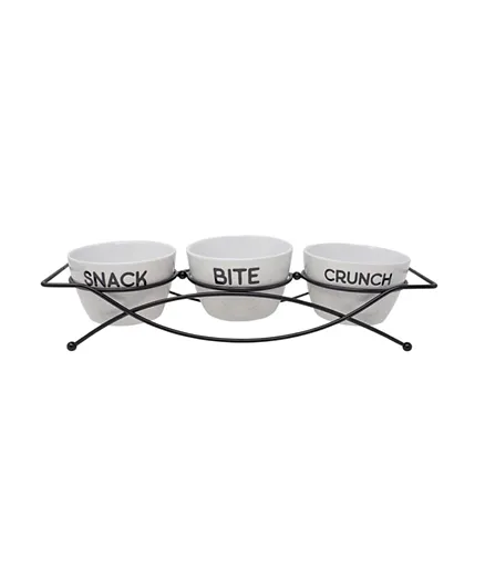 Boston Warehouse Caddy with Bowls Snack & Rack