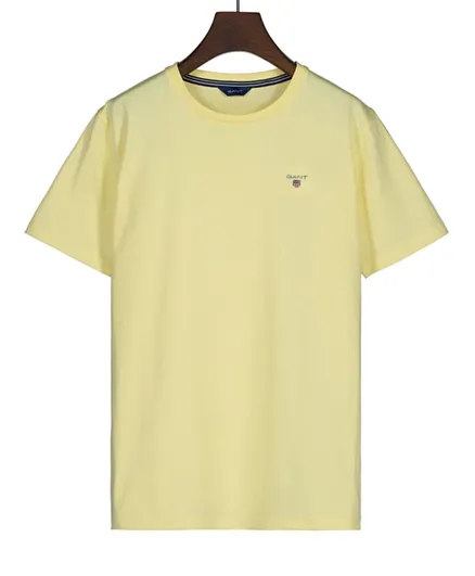 Gant Logo Shield T-Shirt - Lemon Yellow