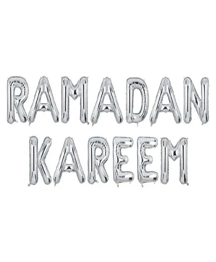 Homesmiths Ramadan Kareem Foil Balloons - Silver