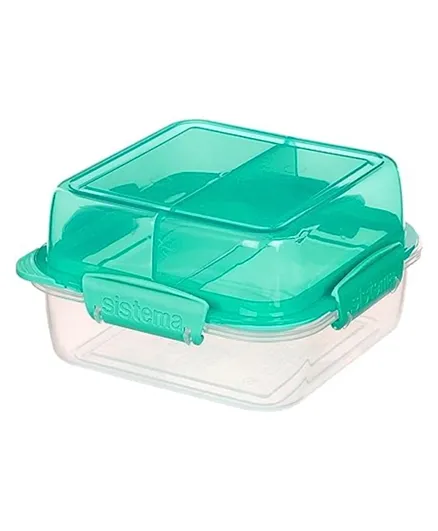 Sistema Stack To Go Rectangle Lunchbox Teal - 1.8L