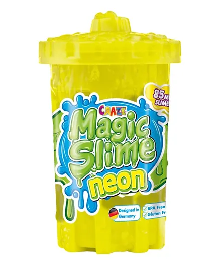 Craze Magic Slime Neon Yellow Pack of 1 (Color may Vary) - 85 ml