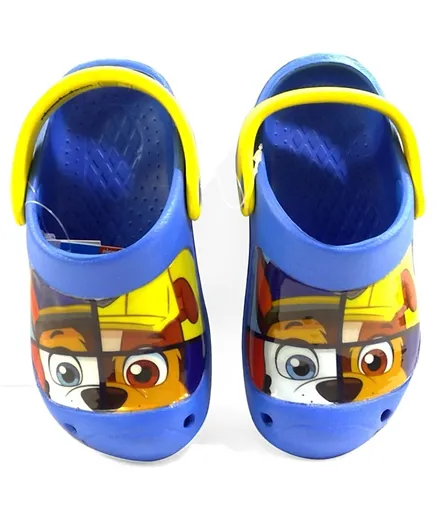 Paw Patrol Themed Boys Clogs - Blue and Yellow