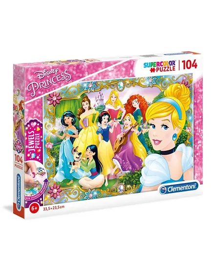 Clementoni Jewels Princess Puzzle - 104 Pieces