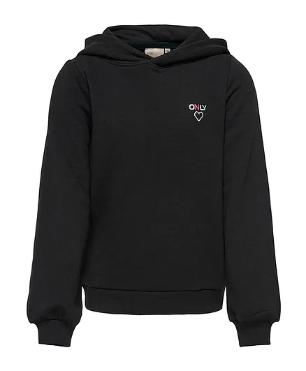 Only Kids Logo Hoodie - Black
