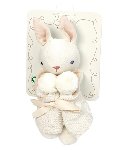 ThreadBear Design Baby Bunny Comforter - Cream