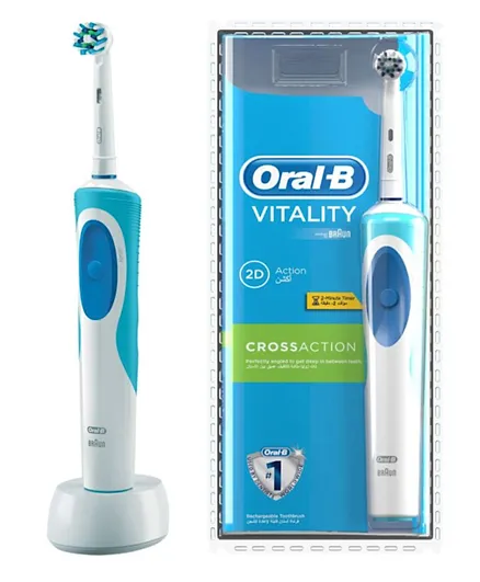 Oral-B Vitality CrossAction Rechargeable Toothbrush - Blue