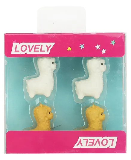 Smily Kiddos Llama Eraser Set - Pack of 4