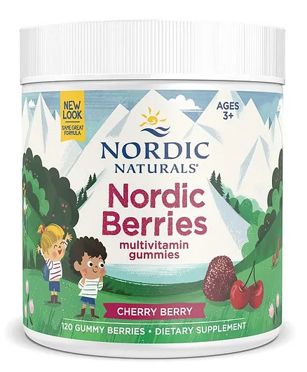 Nordic Naturals Nordic Berries Cherry Berry Dietary Supplement - 120 Gummy Berries