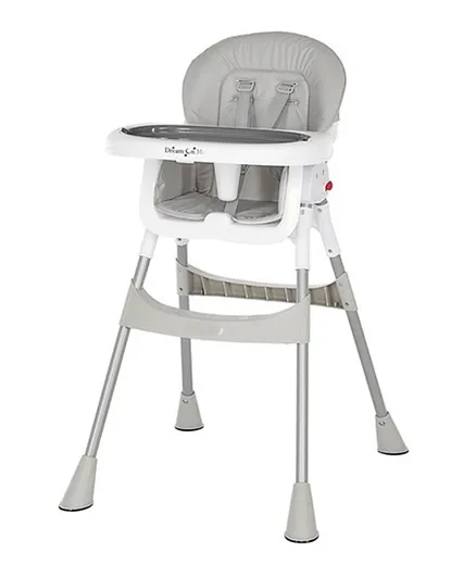 Dream On Me 2-In-1 Table talk Convertible Portable High Chair - Grey