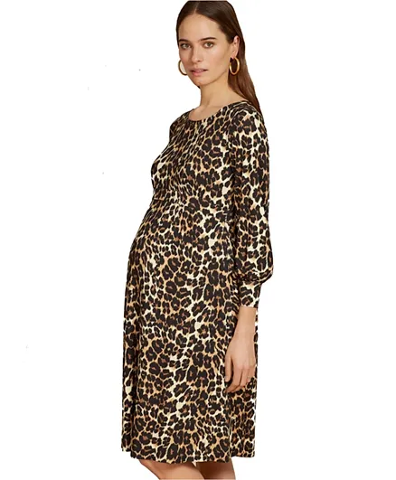 Mums & Bumps Isabella Oliver Katelyn Maternity Dress - Brown