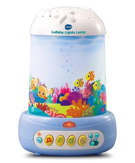 Vtech Lullaby Lights Lamp - Ocean-Themed Rotating Projector, Soothing Songs, White Noise & Remote Control, 0m+
