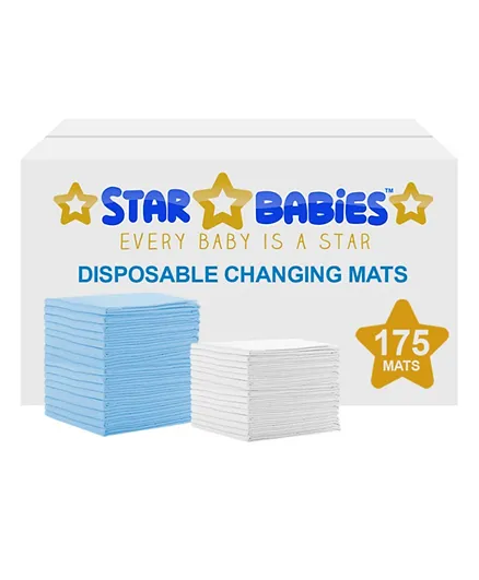 Star Babies Disposable Changing Mats - 175 Pc