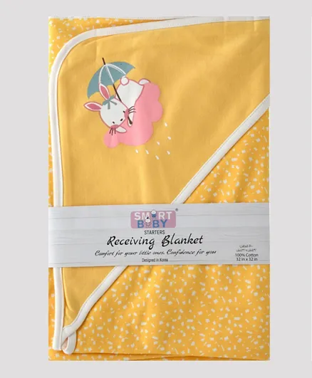 Smart Baby Baby Girls Receiving Blanket - Yellow