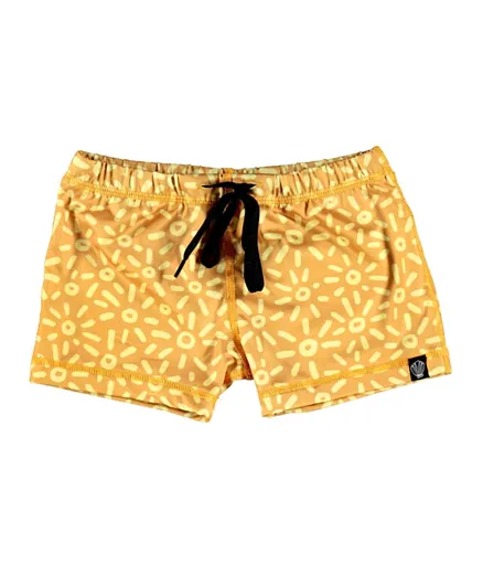Beach & Bandits Stu-Art Sun Swim Shorts - Yellow