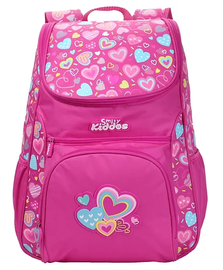 Smily Kiddos U Shape Backpack Pink - 17 Inches