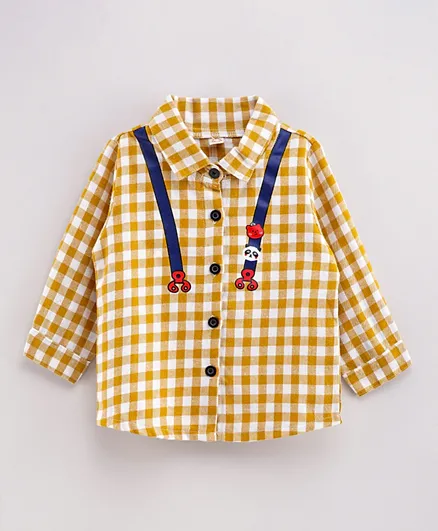Kookie Kids Full Sleeves Shirt - Yellow
