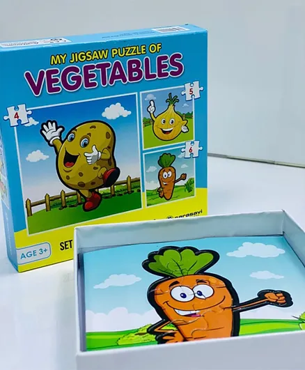 Academic India Publishers My Educational Puzzle Vegetables - 15 Pieces