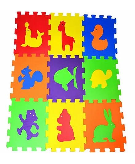 Matrax Eva Puzzle Playmat Animals - 9 Pieces