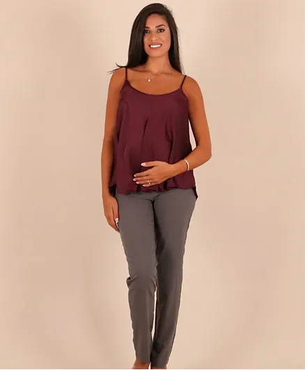 Oh9shop Maternity Camisole - Burgundy