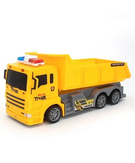 Four Way Remote Control Engineering Excavator Dump Truck - Yellow