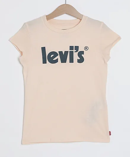 Levi's Basic Poster Logo Tee - Pink