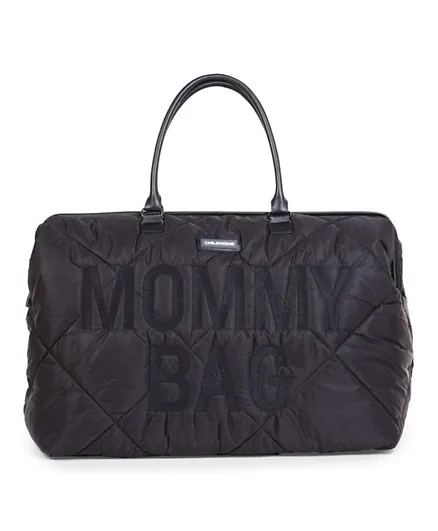 حقيبة للأم منفوخة سوداء كبيرة من شايلد هوم