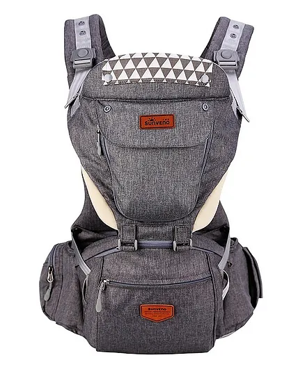 Sunveno Kangaroo Style Ergonomic Baby Carrier - Grey