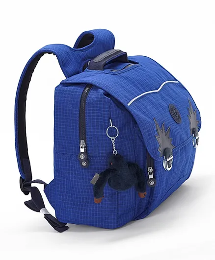 Kipling Iniko Worker Blue Rs Medium Backpack Blue - 12 Inches