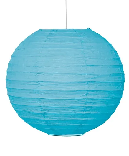 Unique Round Paper Lantern Pack of 1 - Blue