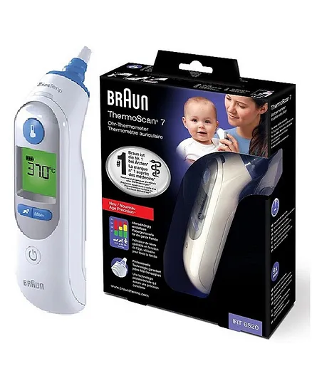 Braun IRT6520 ThermoScan 7 Precision Colour Coding Thermometer - White