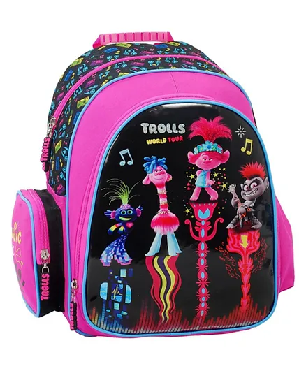 Trolls World Tour Print Backpack Pink - 14 Inches