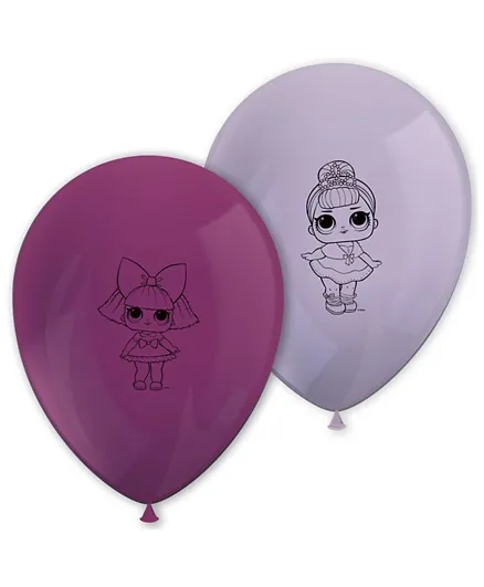 Procos LOL Latex Balloons Pack of 8 - 11 Inches