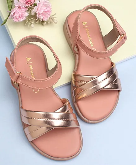 Pine Kids Party Wear Sandals - Rose Pink