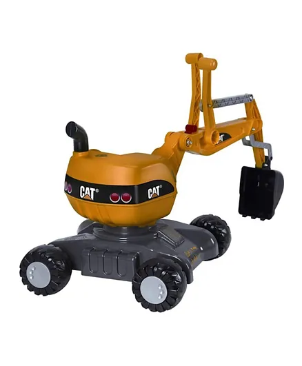 Rolly Toys Cat Ride on Digger - Yellow