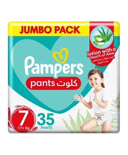 Pampers Baby-Dry Pants Diapers Size 7 - 35 Baby Diapers