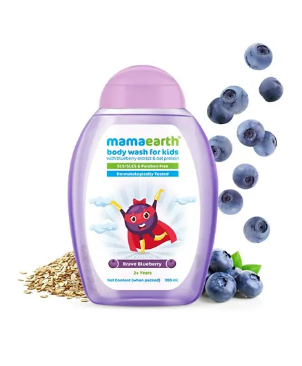 Mamaearth Brave Blueberry Body Wash For Kids - 300ml