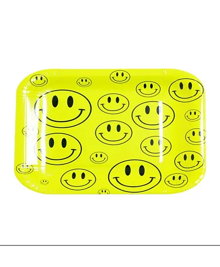 Italo Smiley Disposable Square Plate Set  - Pack of 6